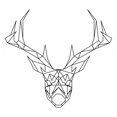 Stag Head (futuristic, angular)