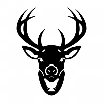 Stag Head (mirrored, dark)